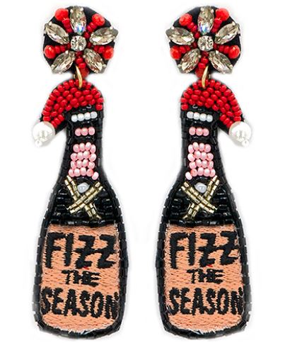 Christmas Earrings - Fizz the Season - Holiday Earrings